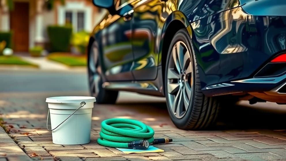 Tvätta bilen hemma utan att skada lack och miljö